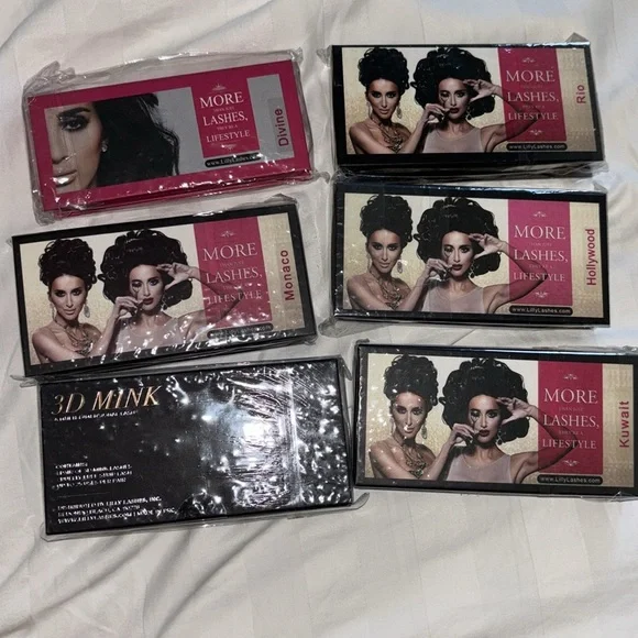 6 x Lilly Lashes Glam Collection - Black